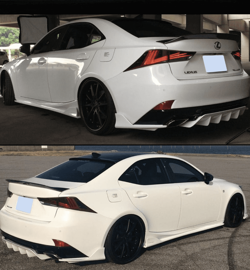 thumbnail image 2 of Carbon Fiber Trunk Lid + Roof Spoiler Kit For Lexus IS300 IS350 IS200T 2014-2020 – Cuztomtuning, JDM Style 2 of 6