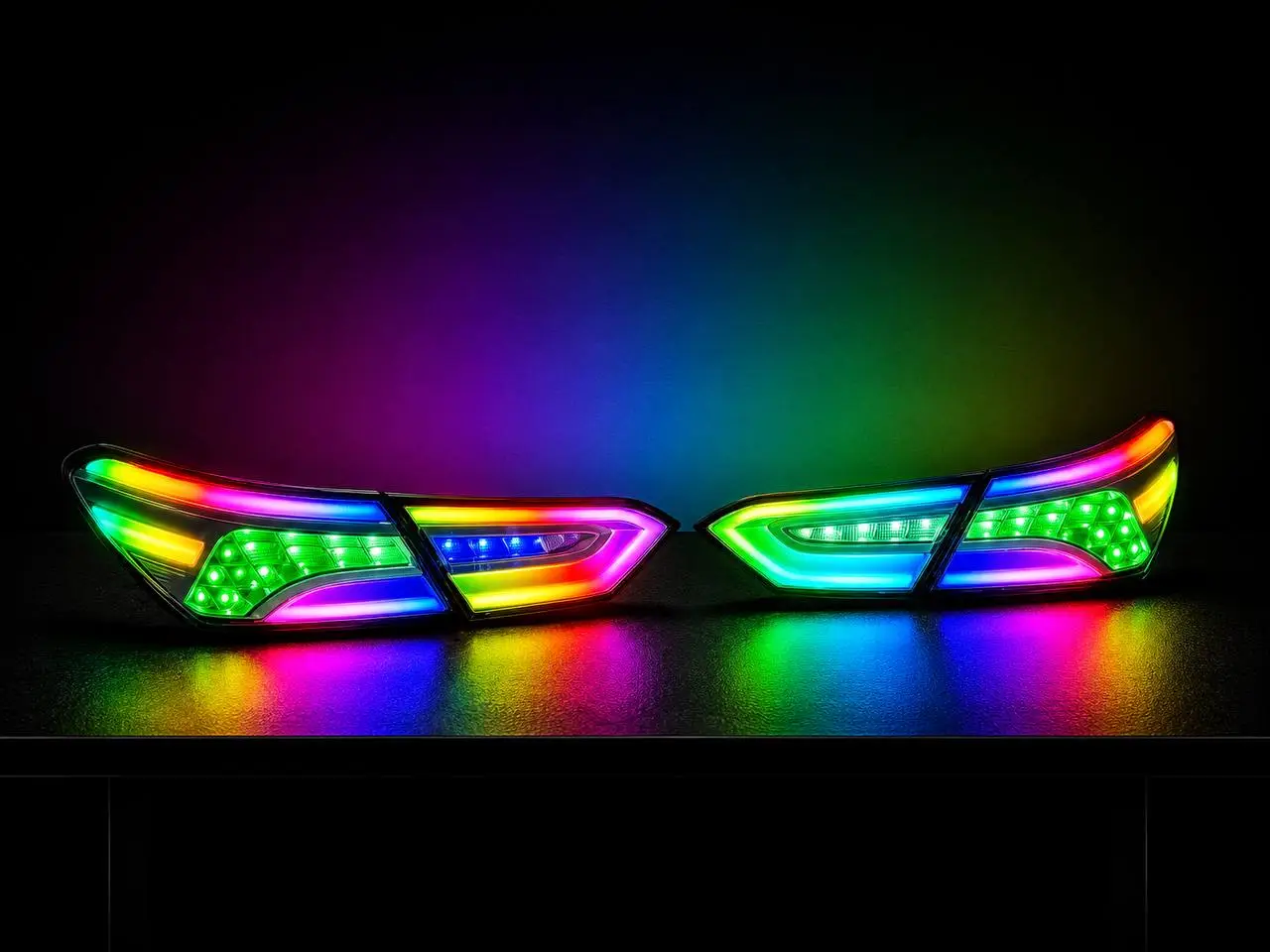 2018-24 Toyota Camry Clear RGB LED Tail Lights
